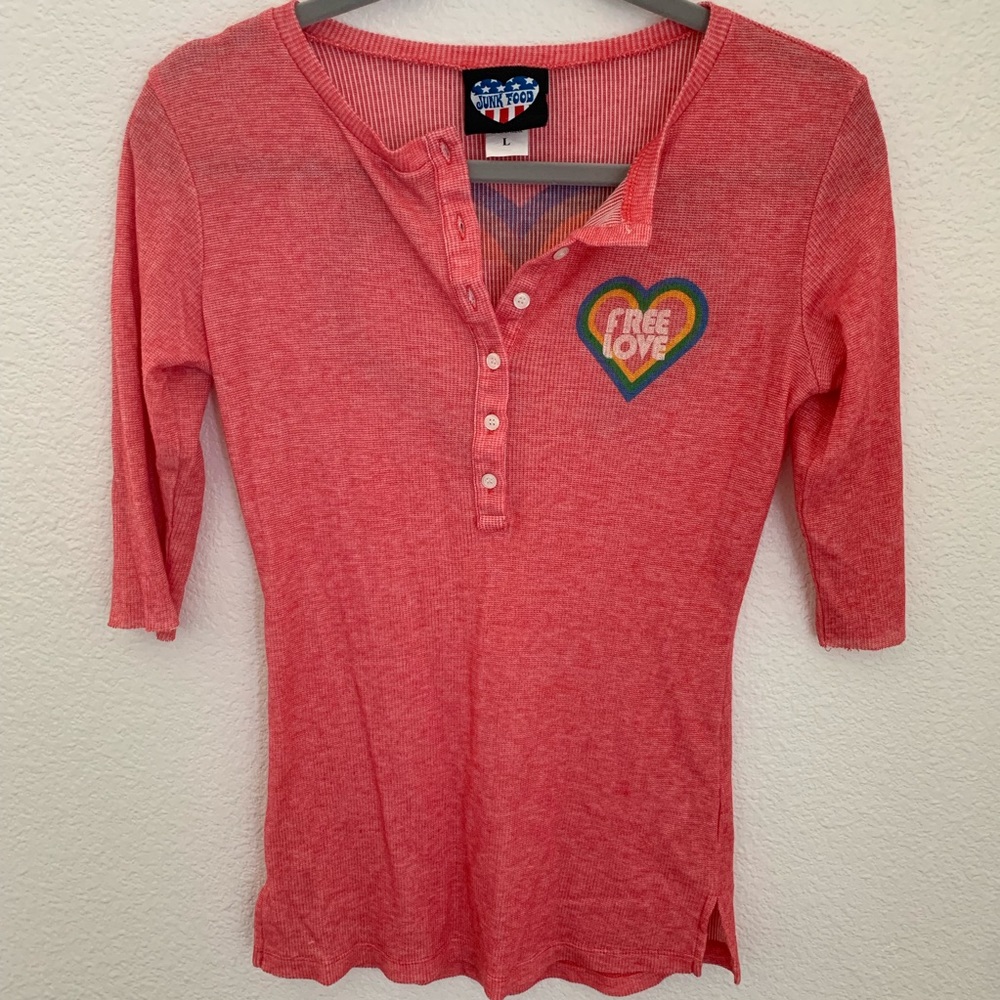 Junk Food. Free Love. Size : L